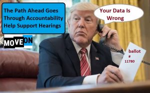 Trump Dialing For Election Fraud -MoveOn Trump Crimes Commission